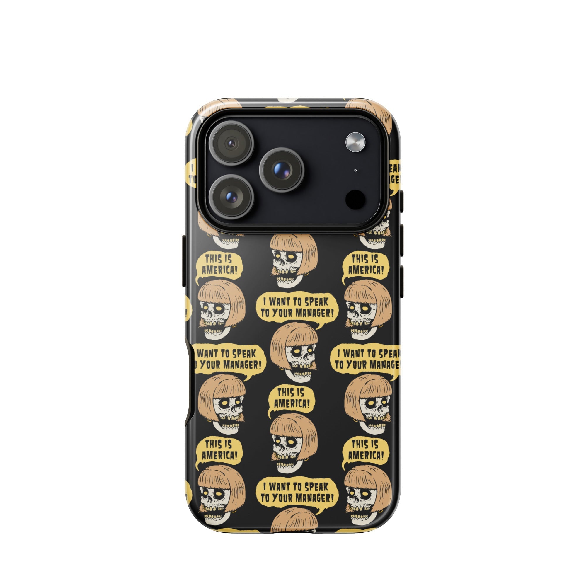 Murder Apparel Karen Skull iPhone Case