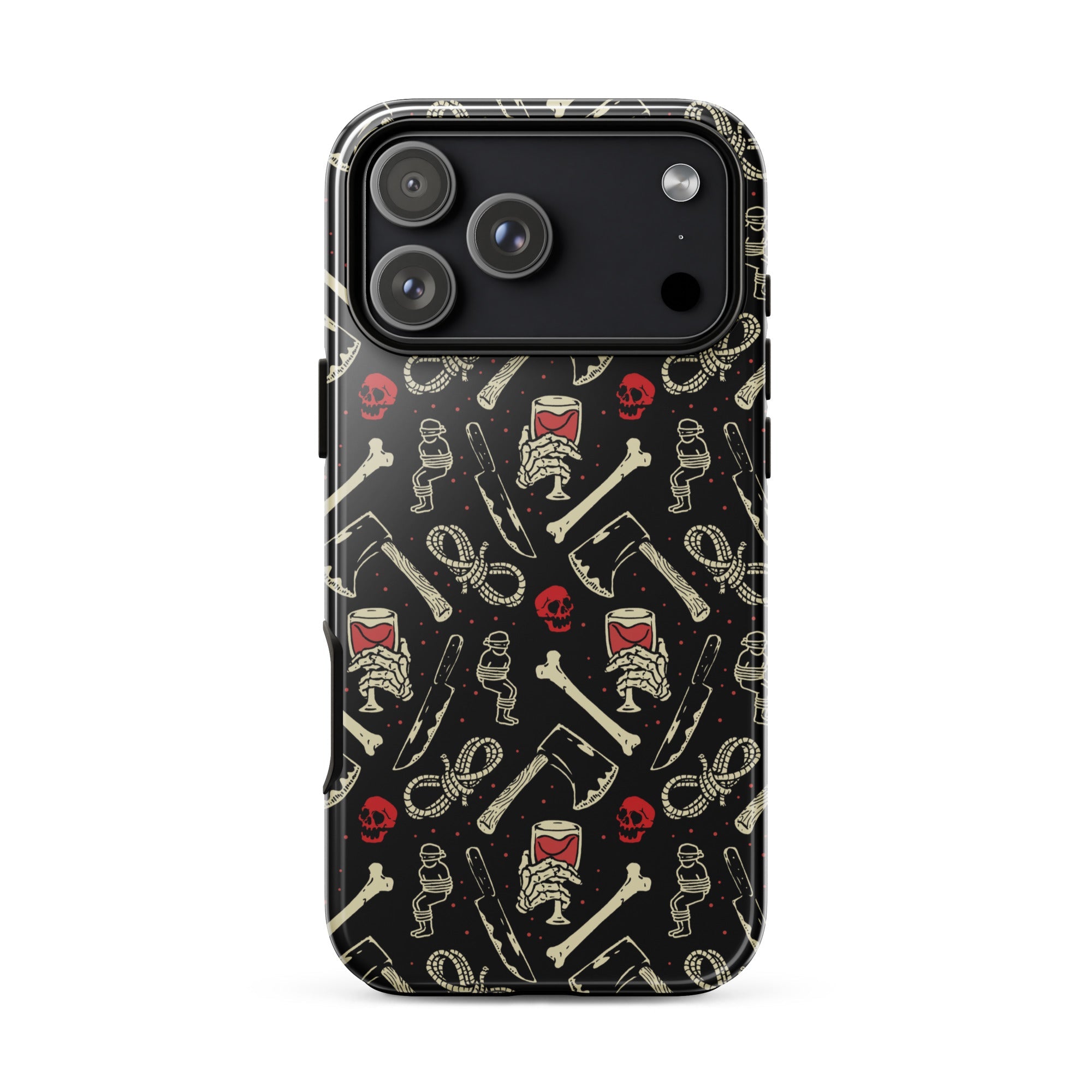 Murder Apparel True Crime And Wine iPhone Case