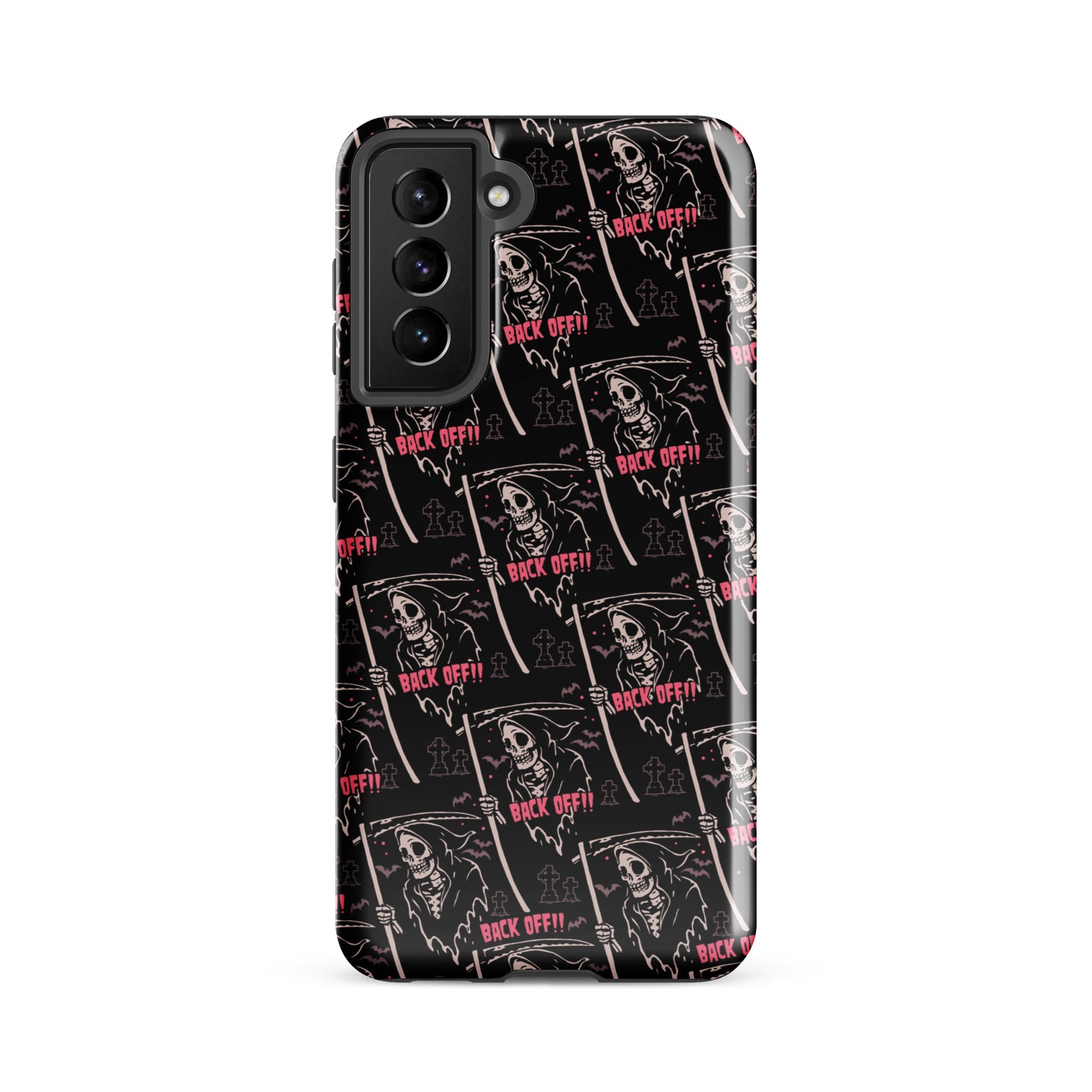 Murder Apparel Grim Reaper Back Off Samsung Case