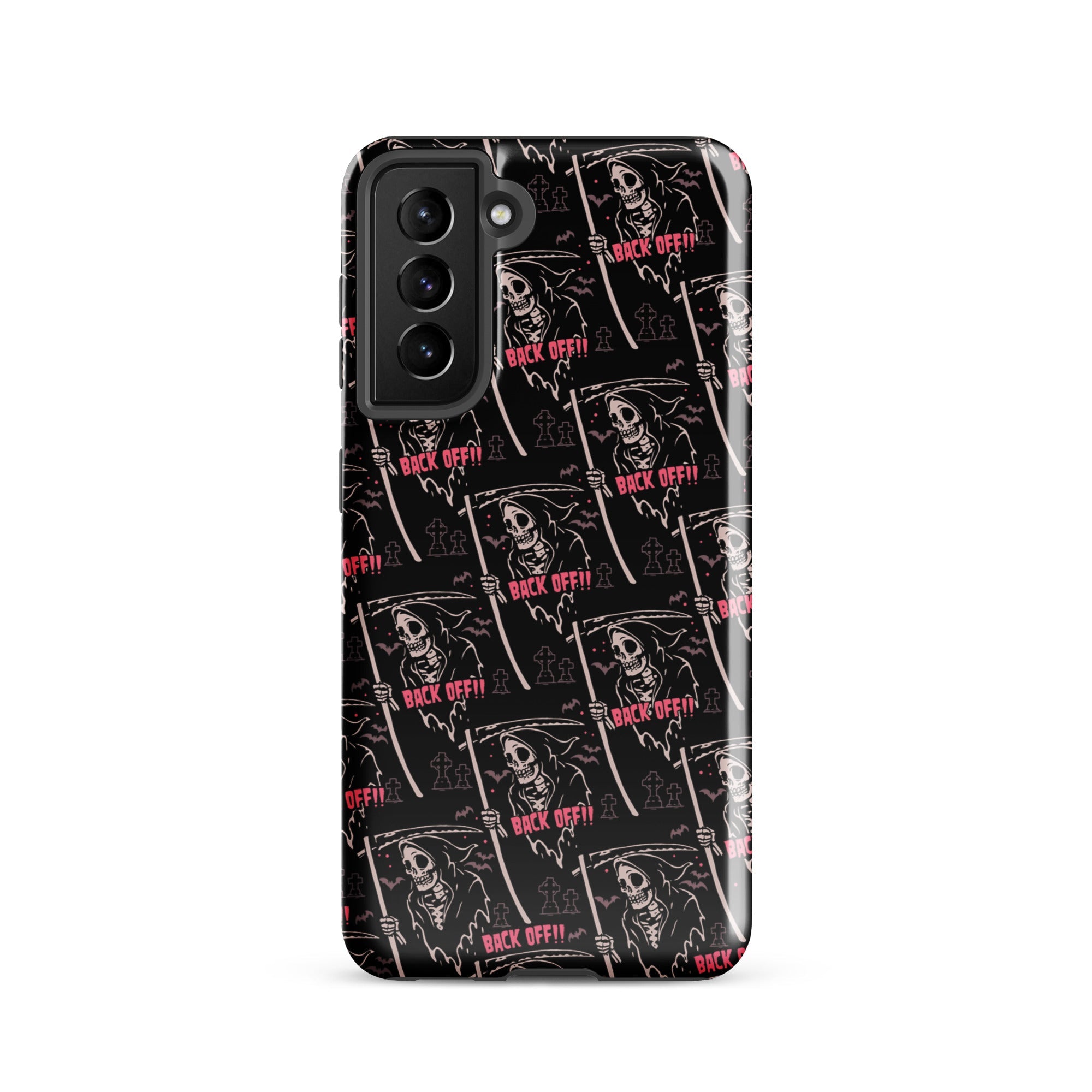 Murder Apparel Grim Reaper Back Off Samsung Case