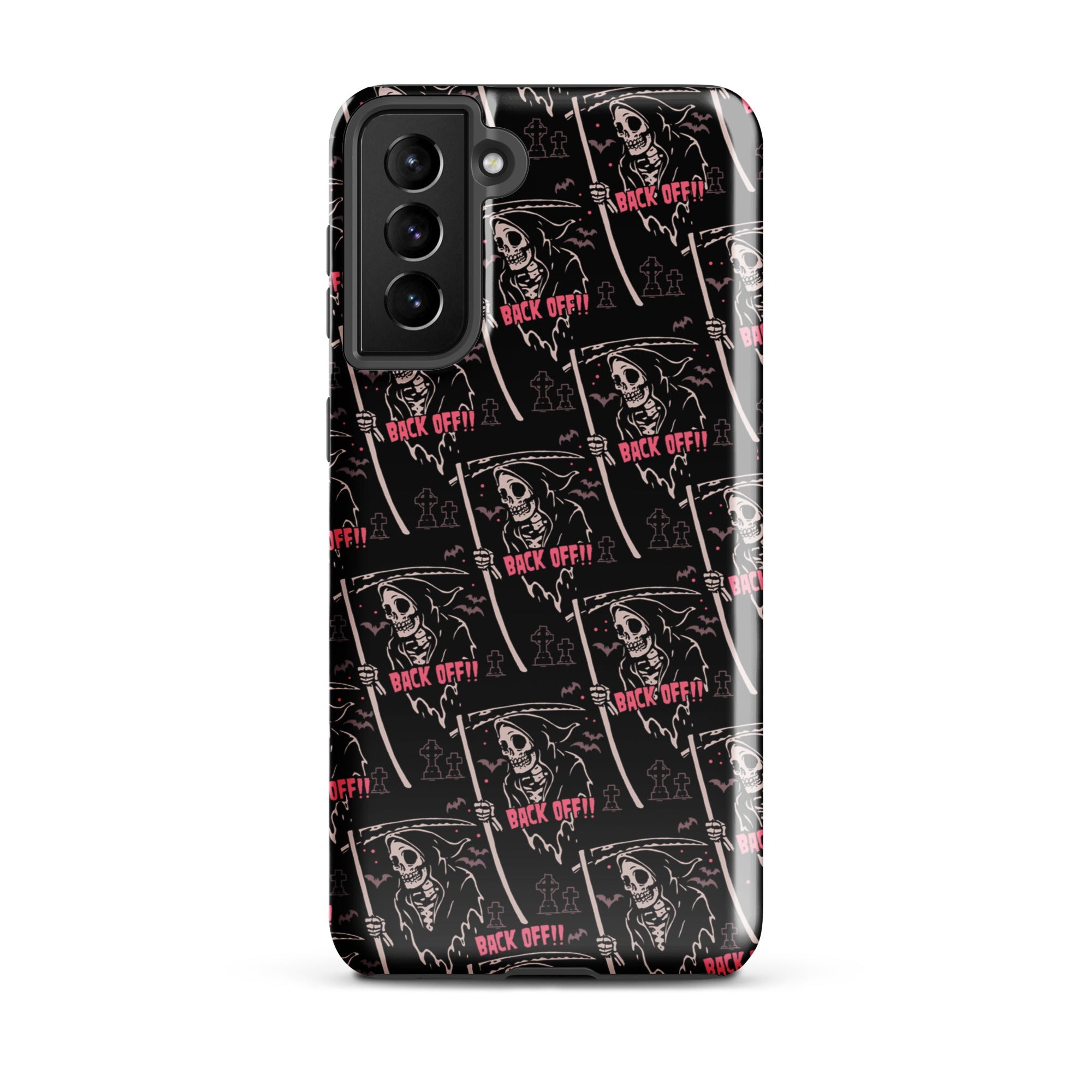 Murder Apparel Grim Reaper Back Off Samsung Case