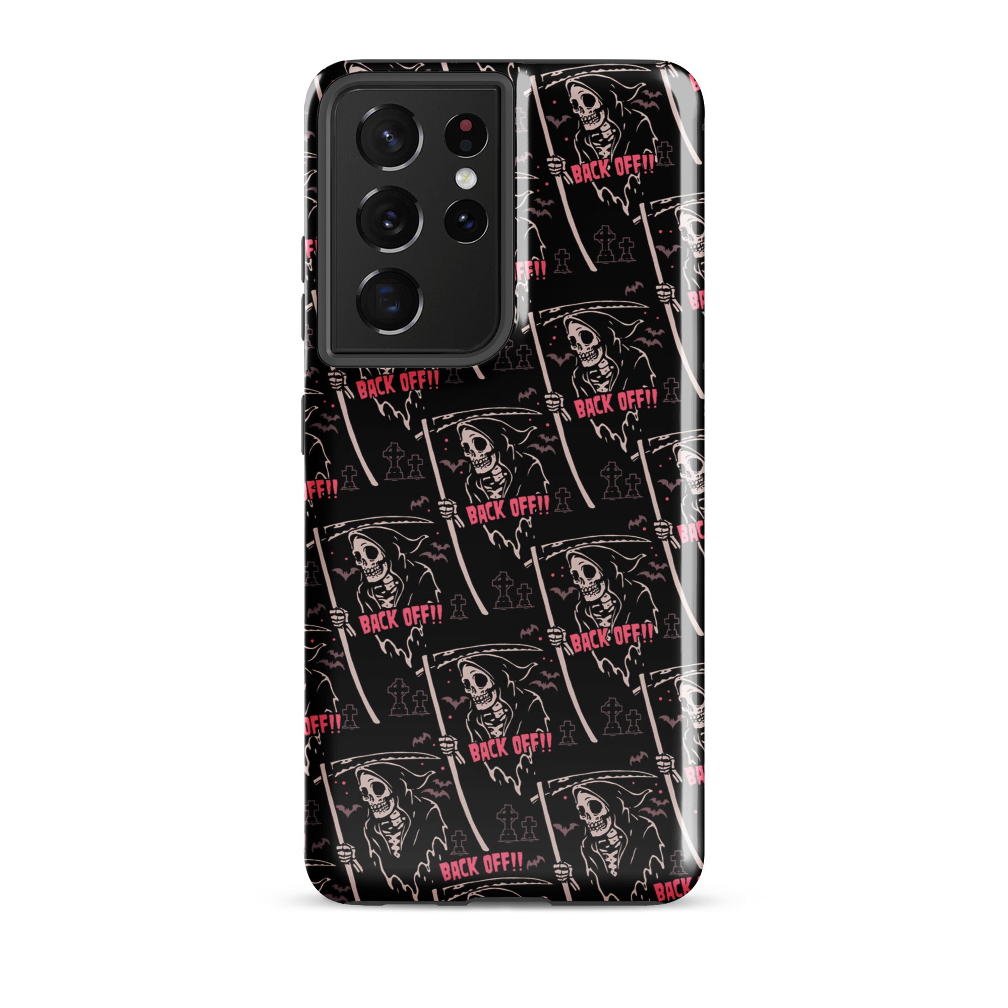 Murder Apparel Grim Reaper Back Off Samsung Case