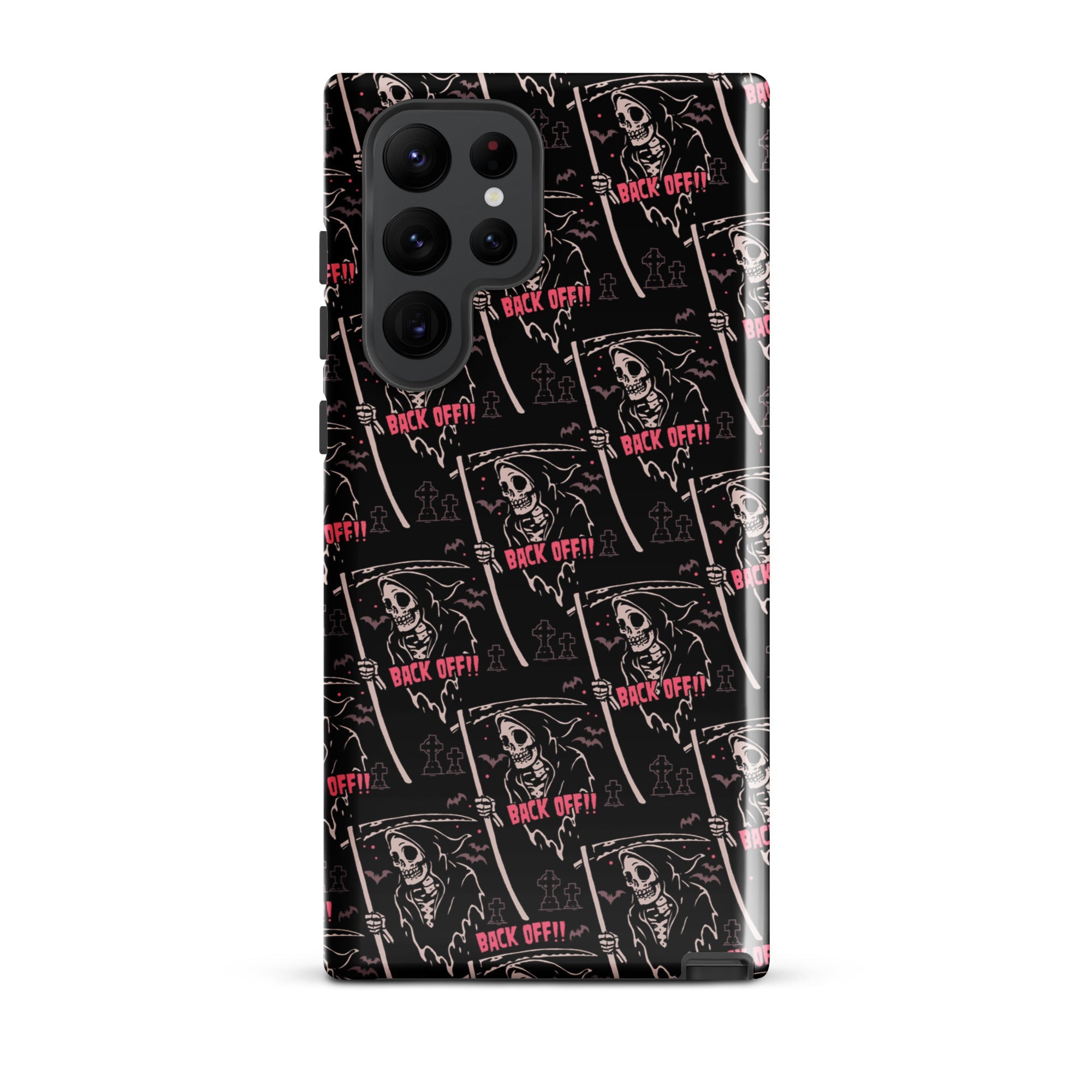 Murder Apparel Grim Reaper Back Off Samsung Case