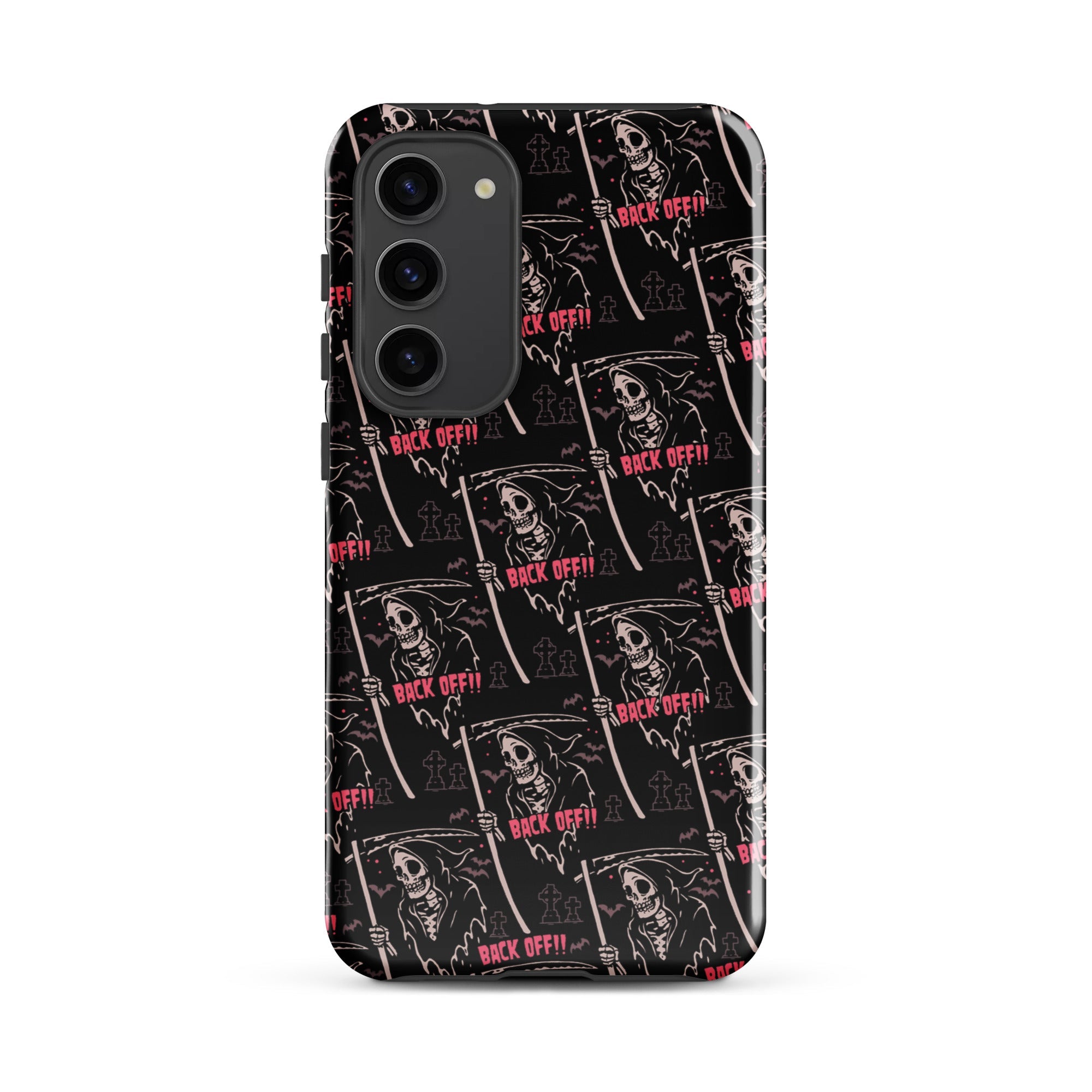 Murder Apparel Grim Reaper Back Off Samsung Case