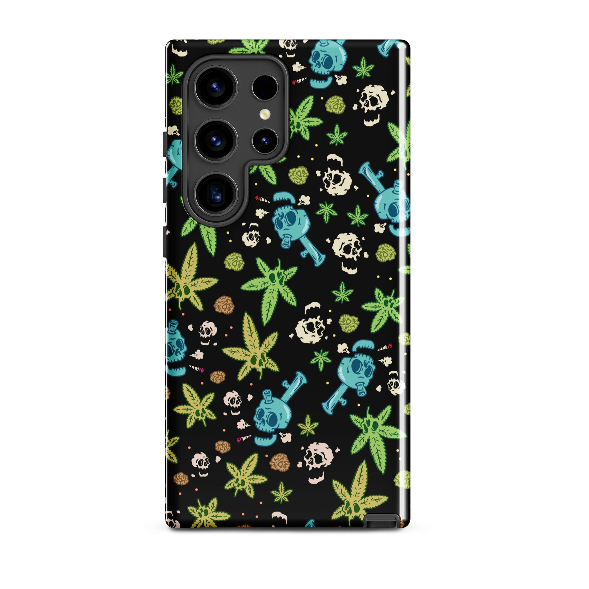 Murder Apparel Weed And Skulls Samsung Case