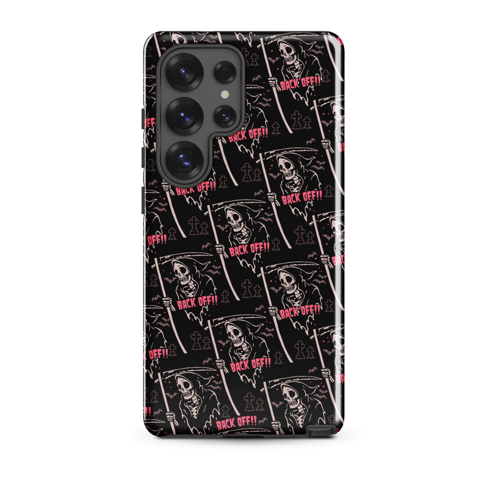 Murder Apparel Grim Reaper Back Off Samsung Case