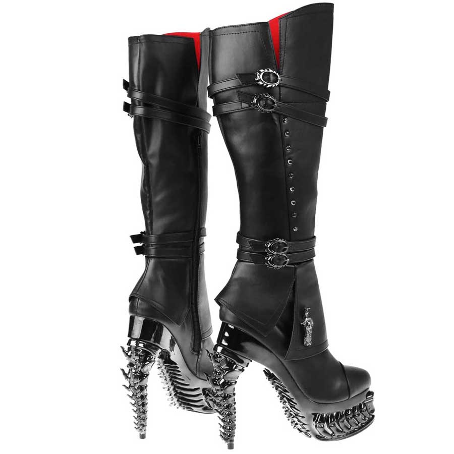 Hades + Alchemy UNDERTAKER Knee High Boots 5" Heel 6-12