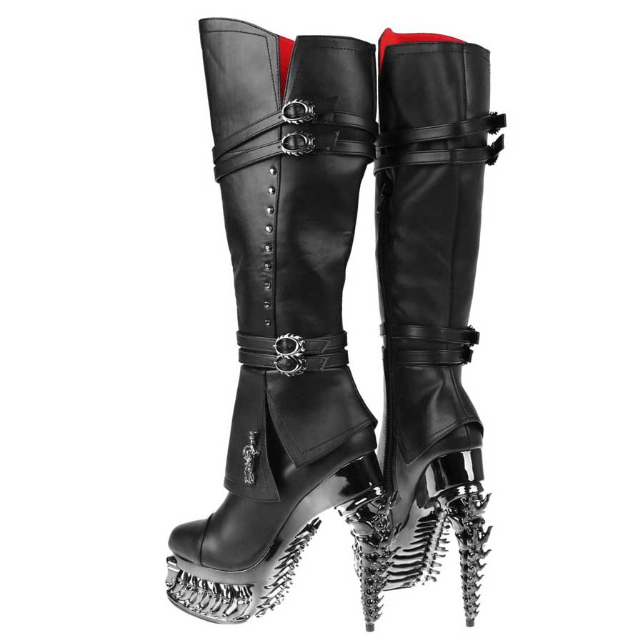 Hades + Alchemy UNDERTAKER Knee High Boots 5" Heel 6-12