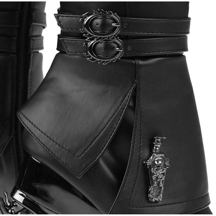Hades + Alchemy UNDERTAKER Knee High Boots 5" Heel 6-12