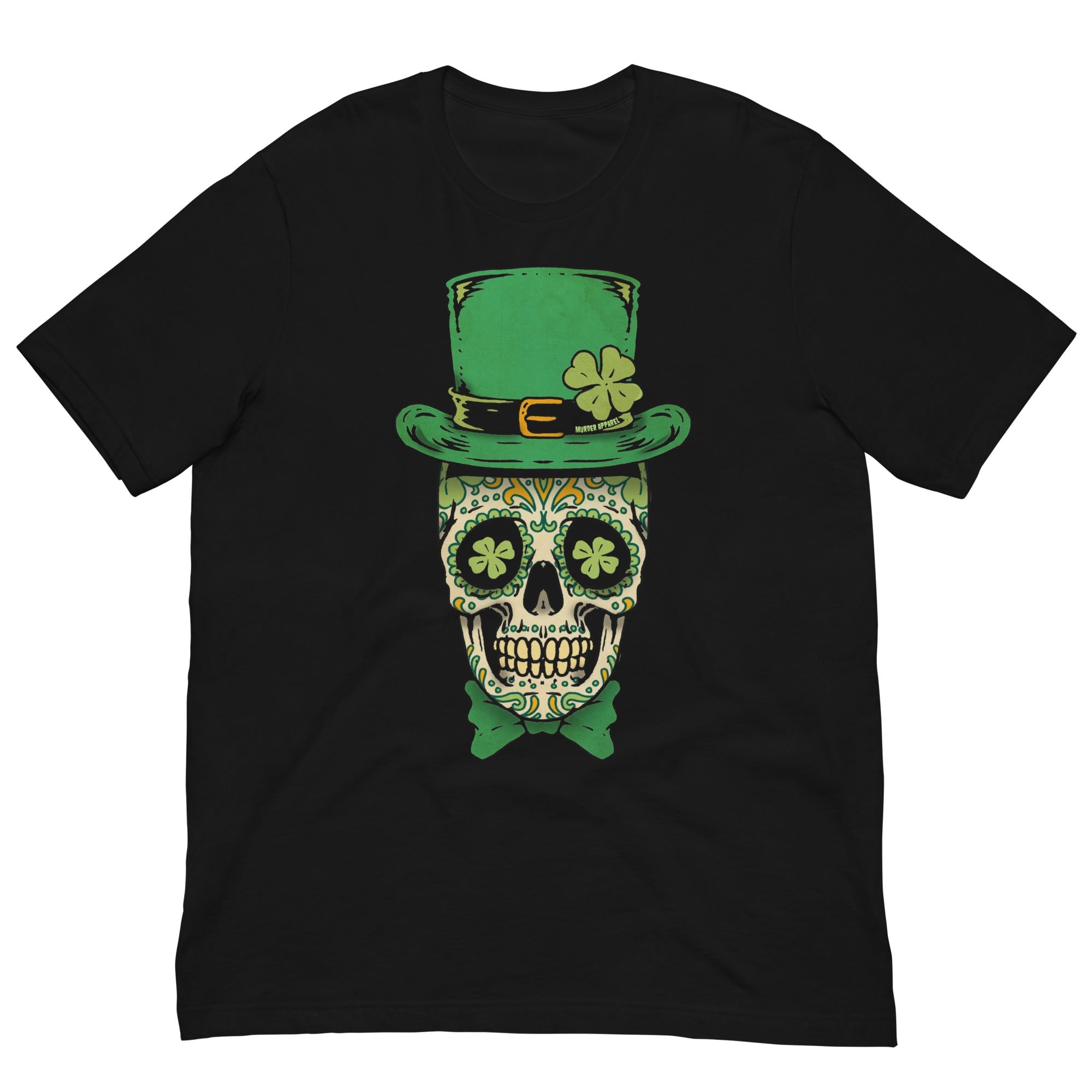 Murder Apparel Shamrock Skull T-shirt