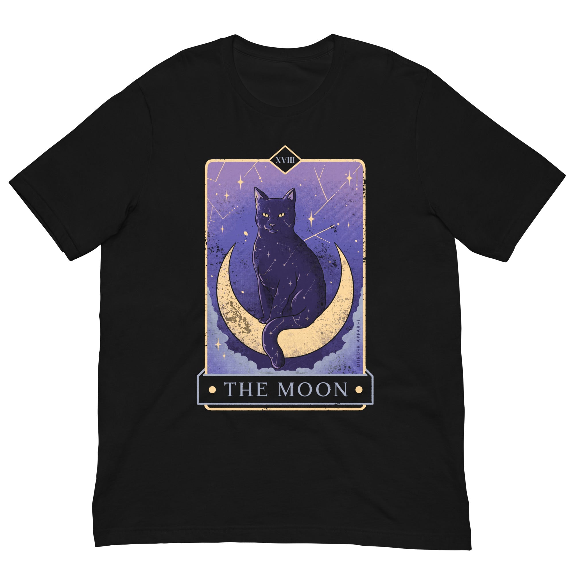 Murder Apparel The Moon Tarot Cat T-shirt