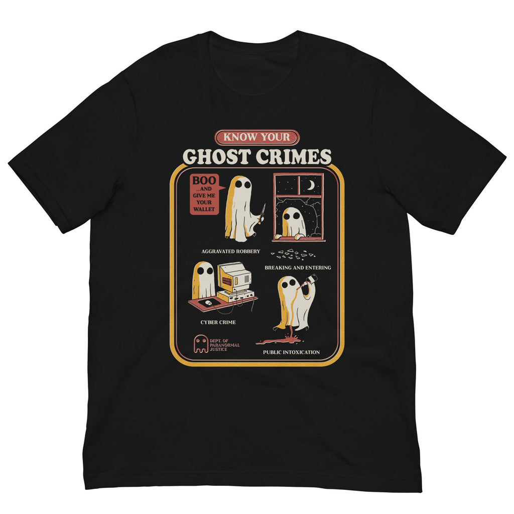 Murder Apparel Ghost Crimes Funny T-shirt
