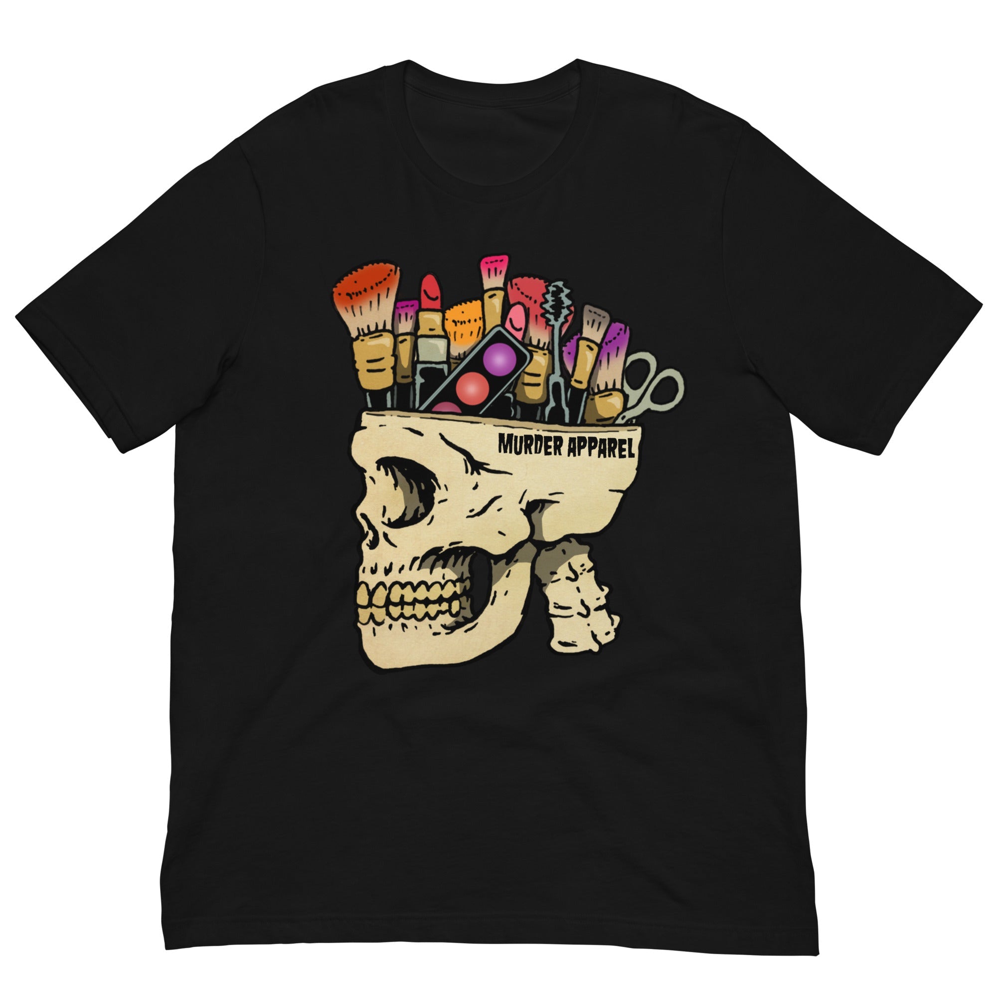 Murder Apparel Make Up Addict Skull T-Shirt