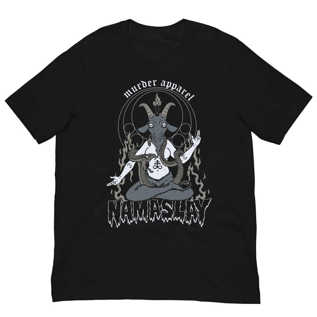 Murder Apparel Baphomet Namaslay Yoga T-Shirt