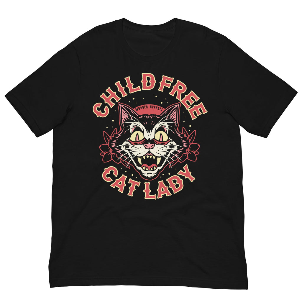 Murder Apparel Childfree Cat Lady T-shirt