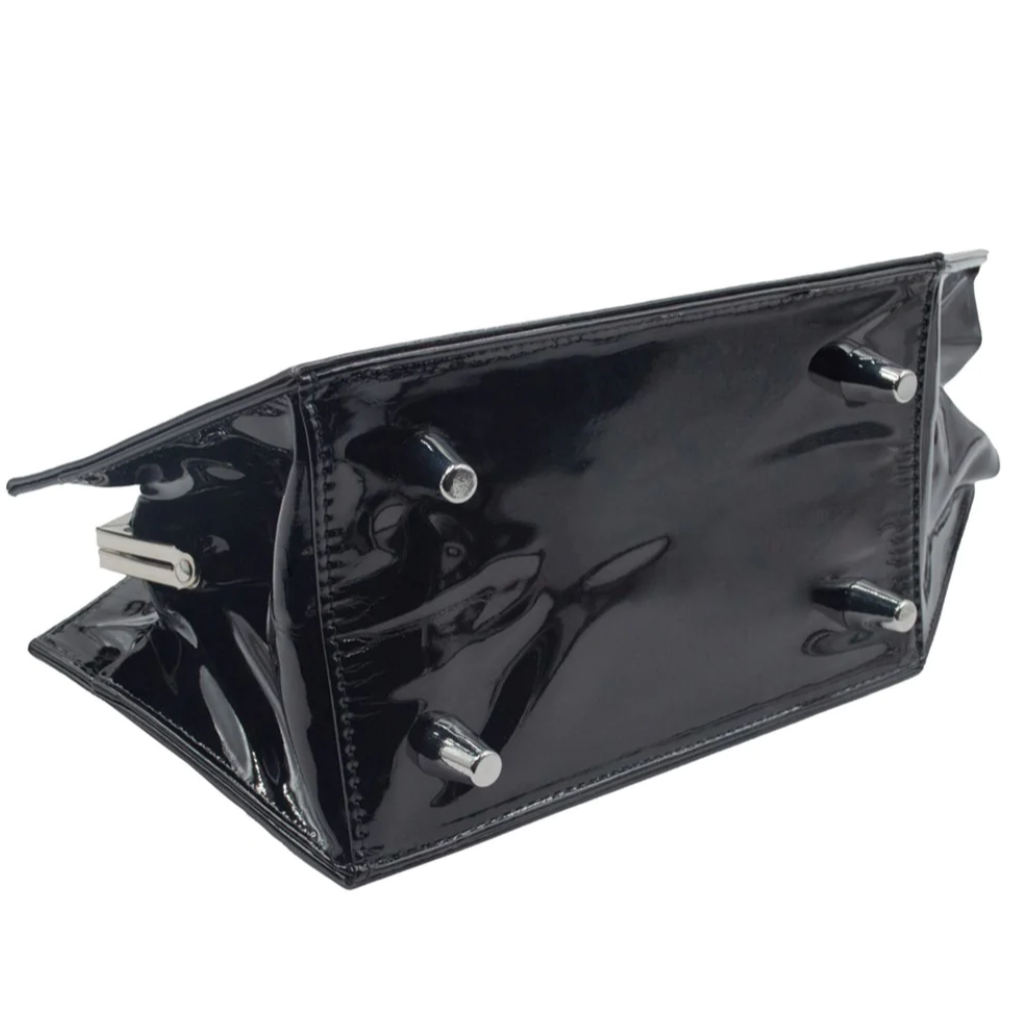 Kreepsville 666 Elvira Black Patent Kisslock Coffin Purse