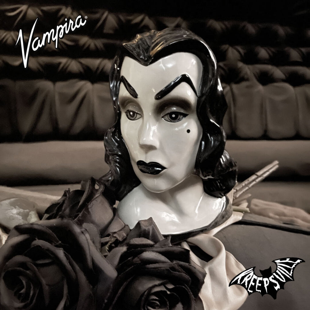 Kreepsville 666 Vampira Portrait Ceramic Flower Vase