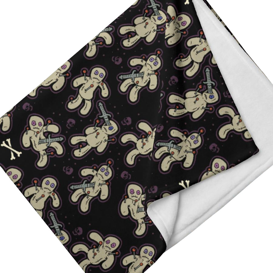 Murder Apparel Voodoo Dolls Throw Blanket