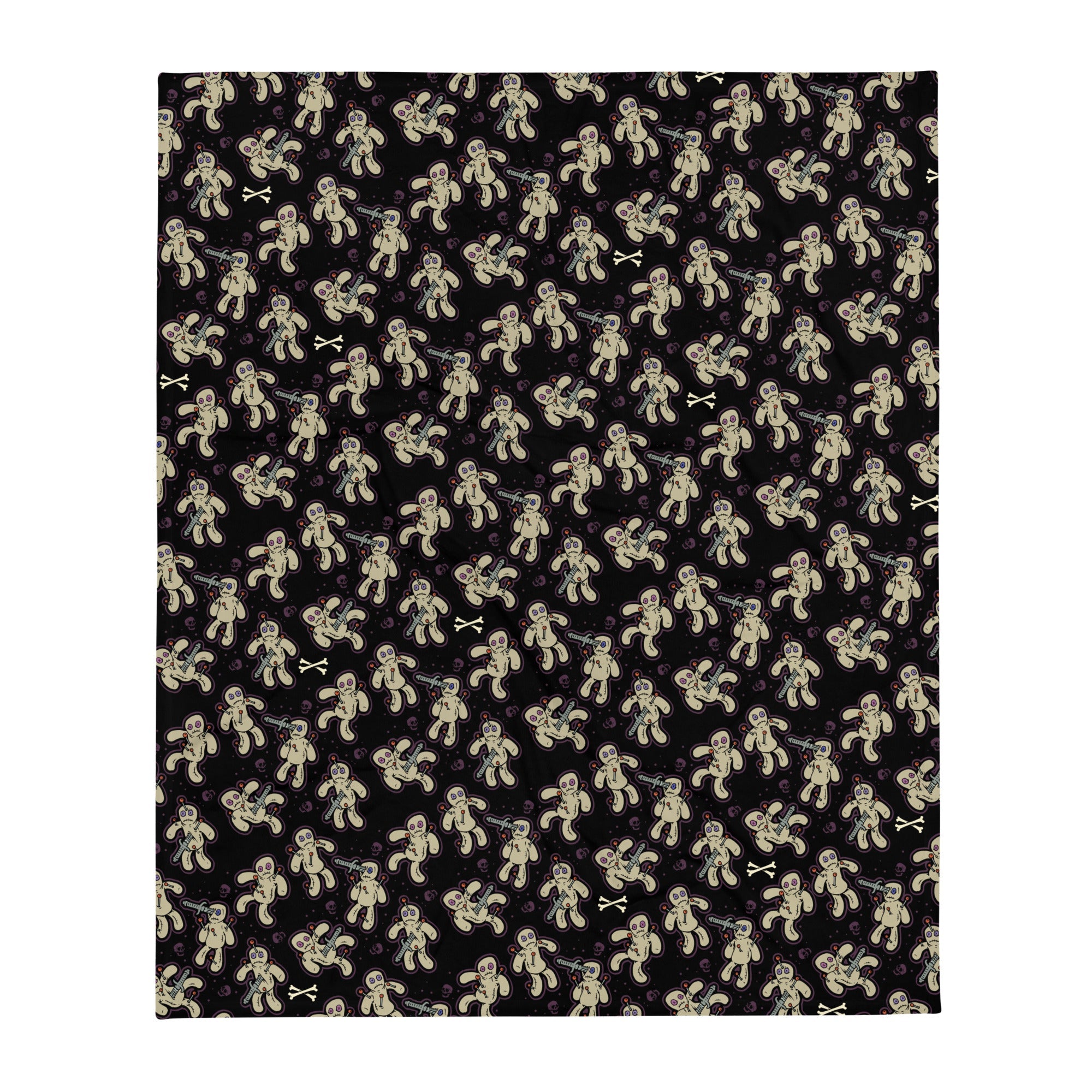 Murder Apparel Voodoo Dolls Throw Blanket