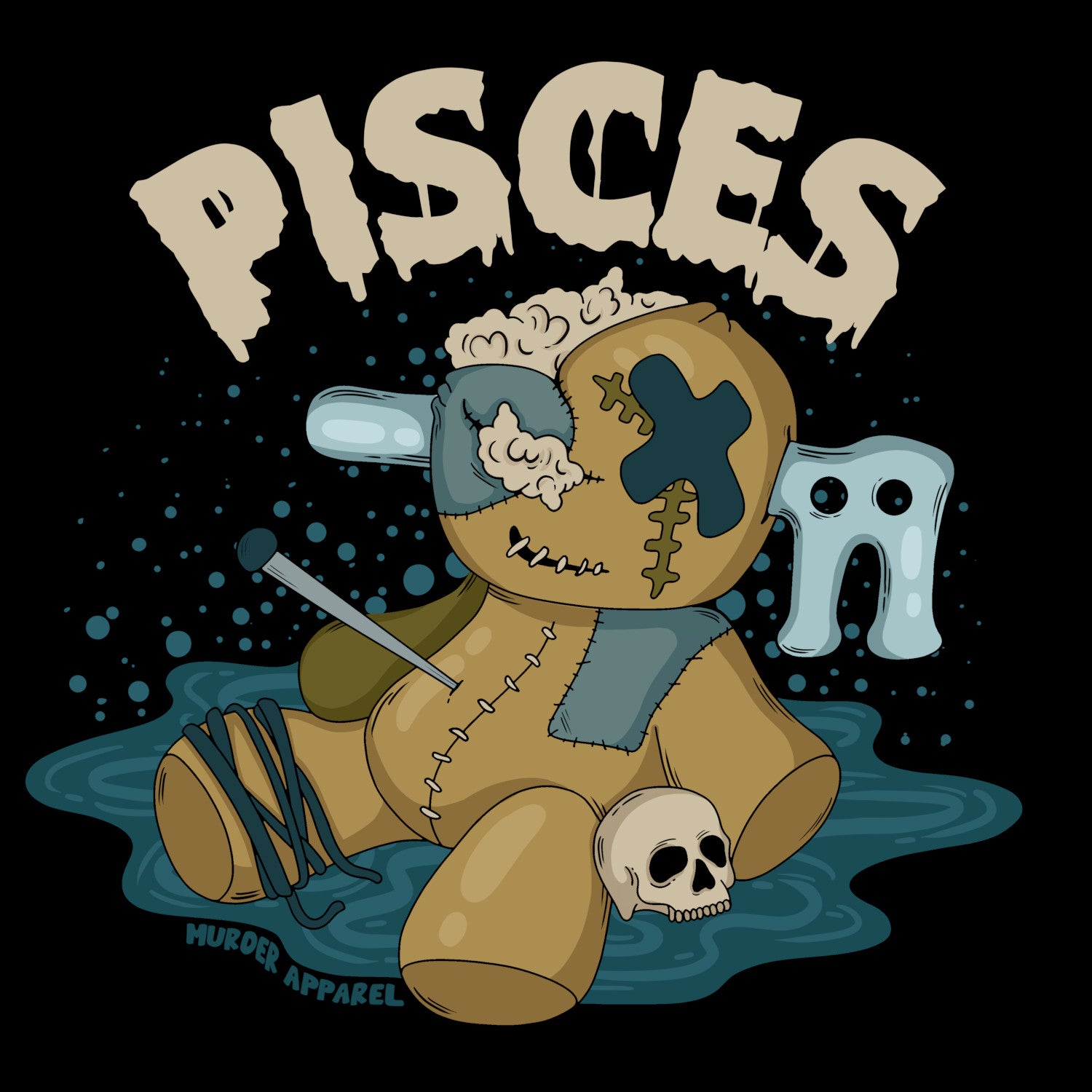 Murder Apparel Pisces Voodoo Doll T-shirt