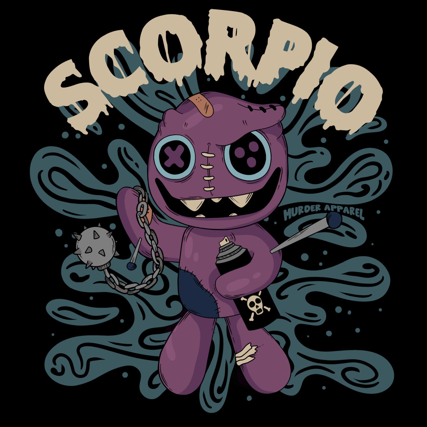 Murder Apparel Scorpio Voodoo Doll T-shirt