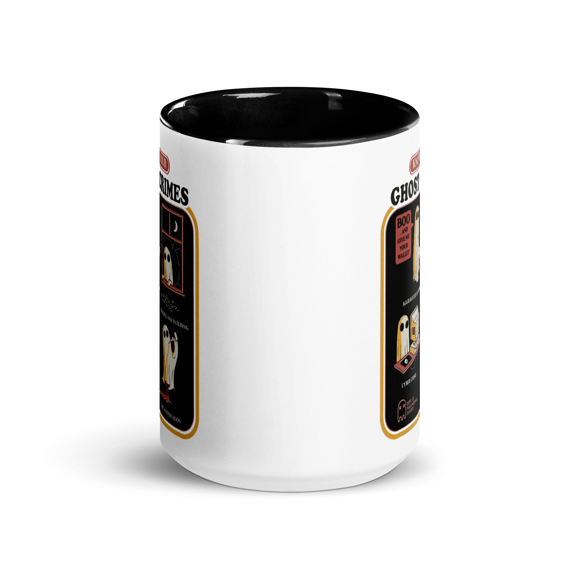 Murder Apparel Know Your Ghost Crimes Mug