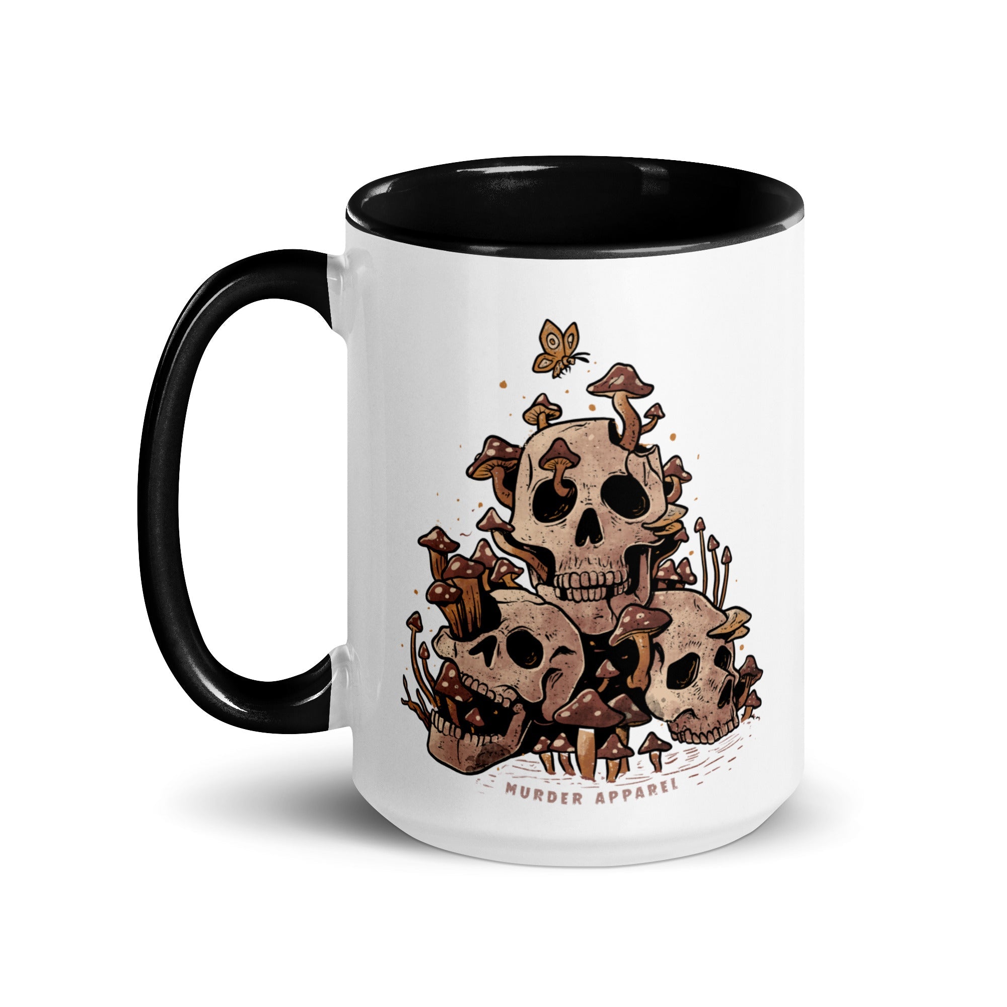 Murder Apparel Skulls And Fungi Mug