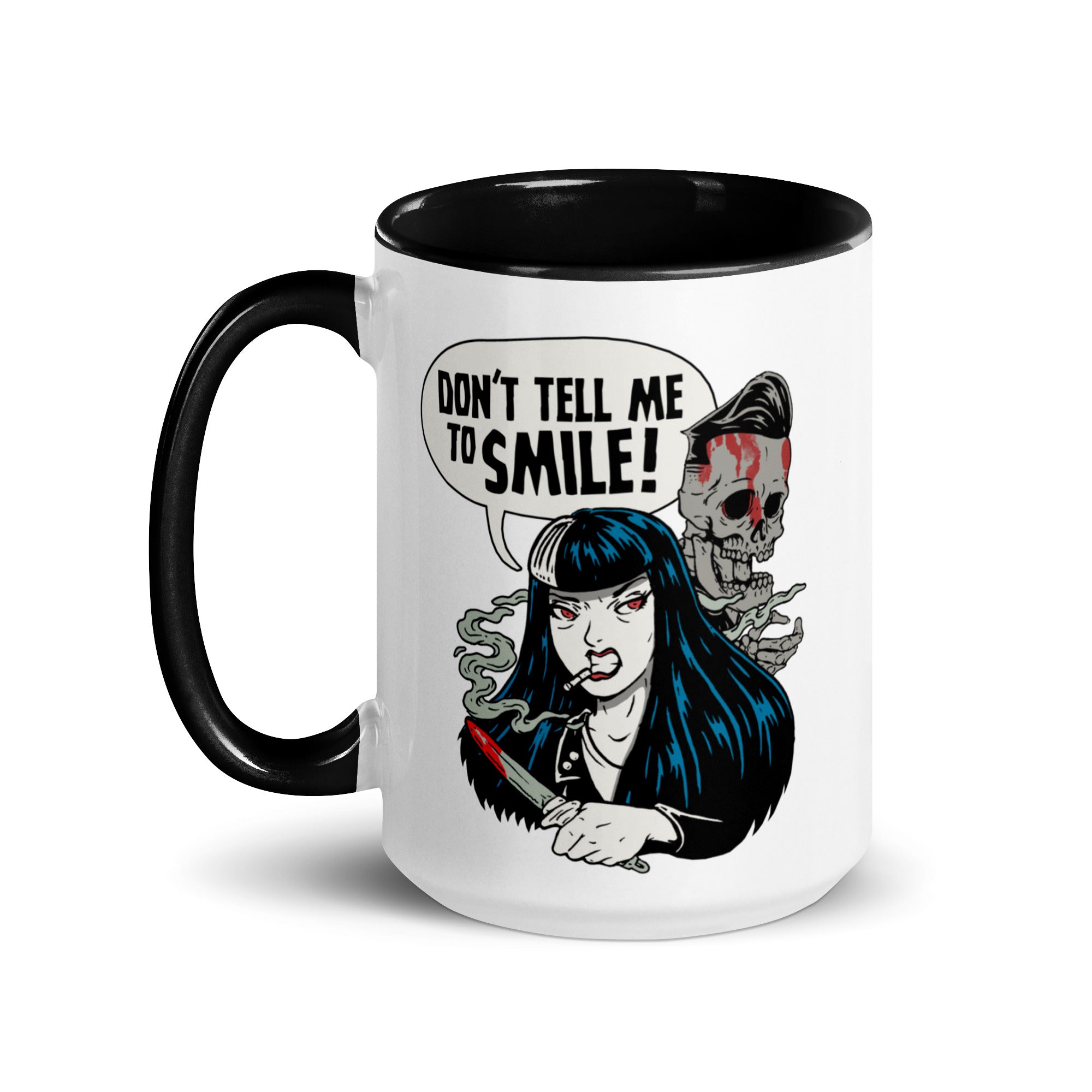 Murder Apparel Don't Tell Me To Smile Mug