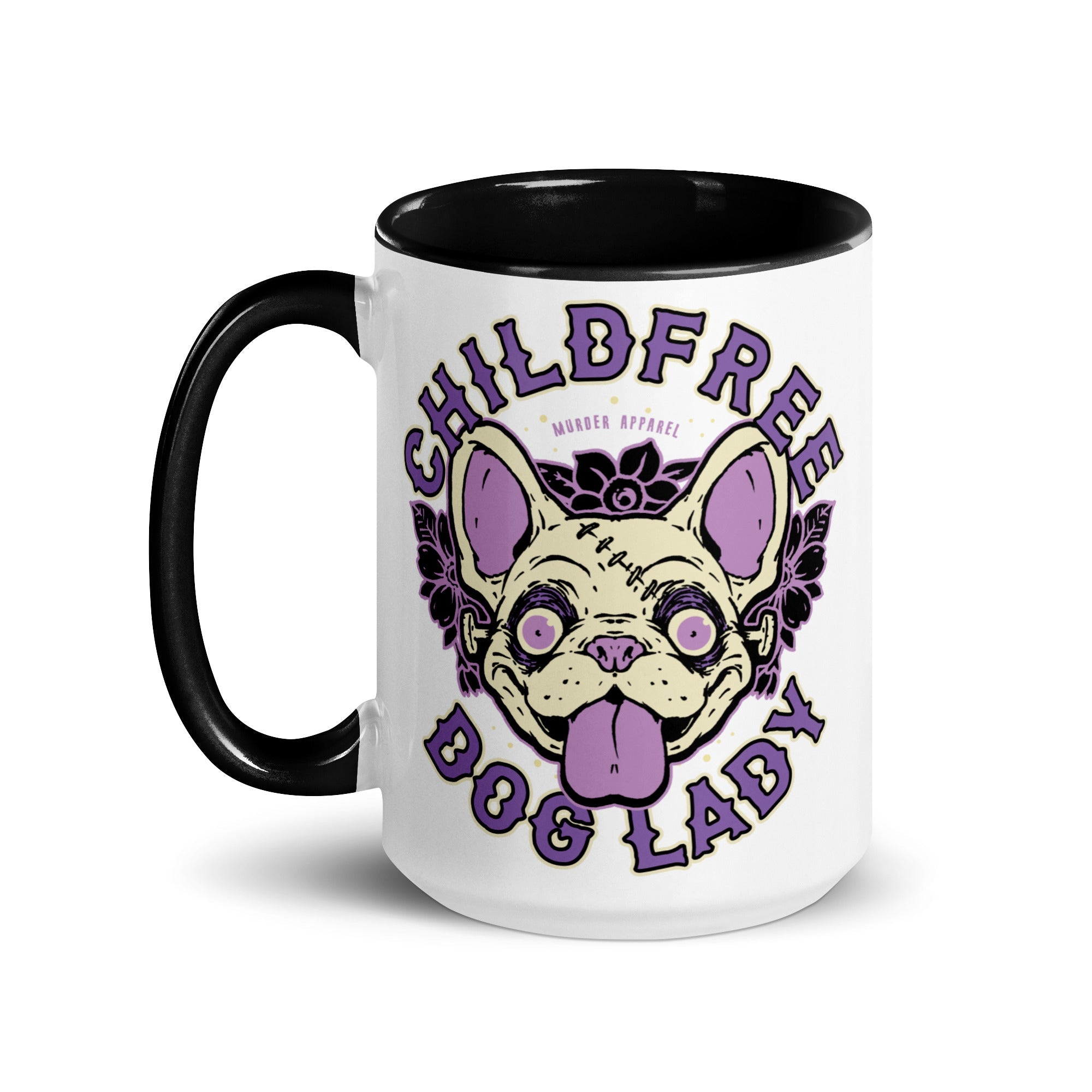 Murder Apparel Childfree Dog Lady Mug
