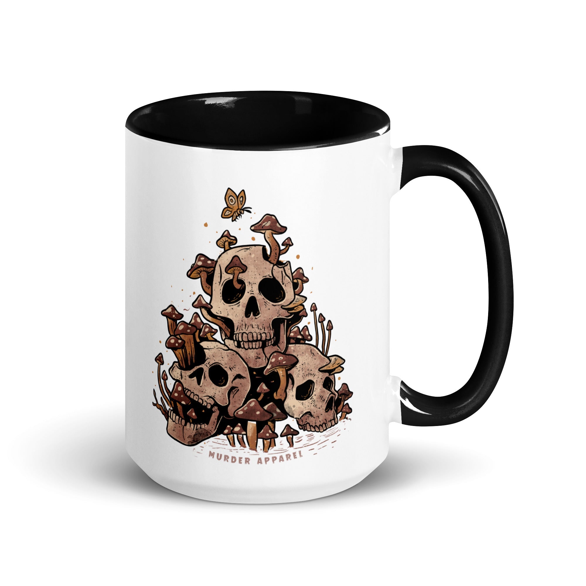 Murder Apparel Skulls And Fungi Mug