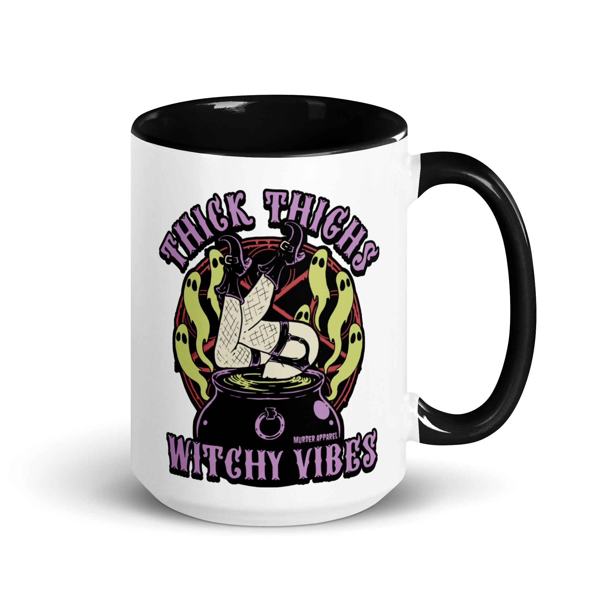 Murder Apparel Thick Thighs Witchy Vibes Mug