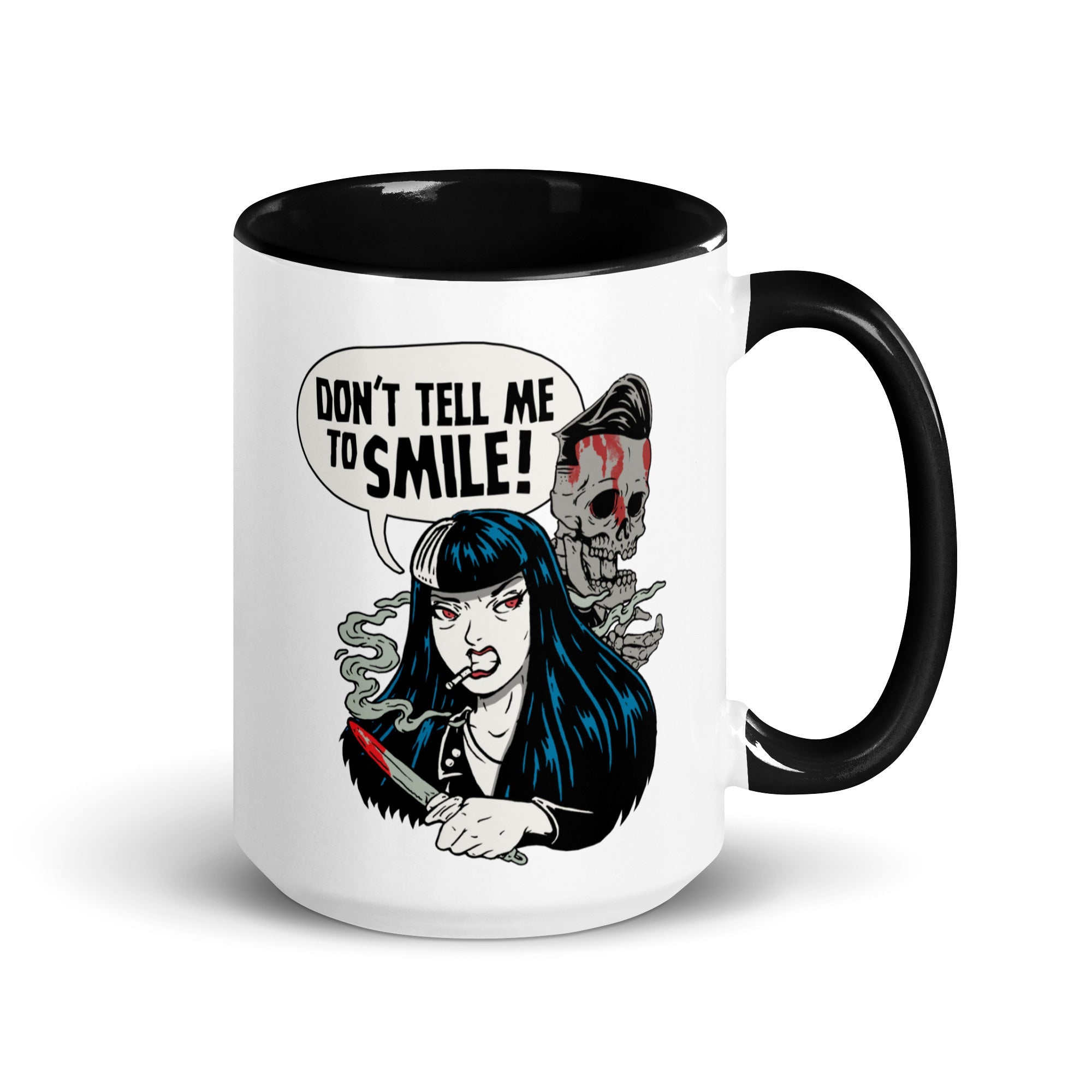 Murder Apparel Don't Tell Me To Smile Mug