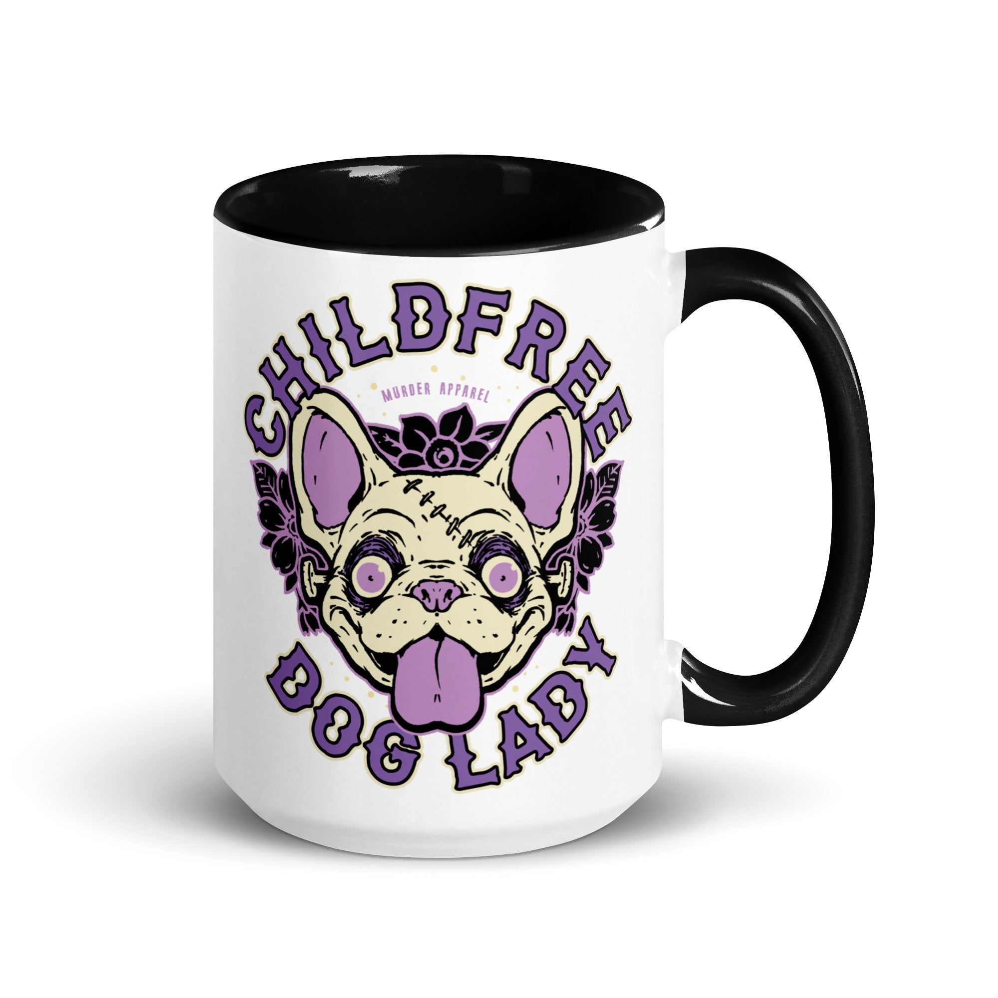 Murder Apparel Childfree Dog Lady Mug