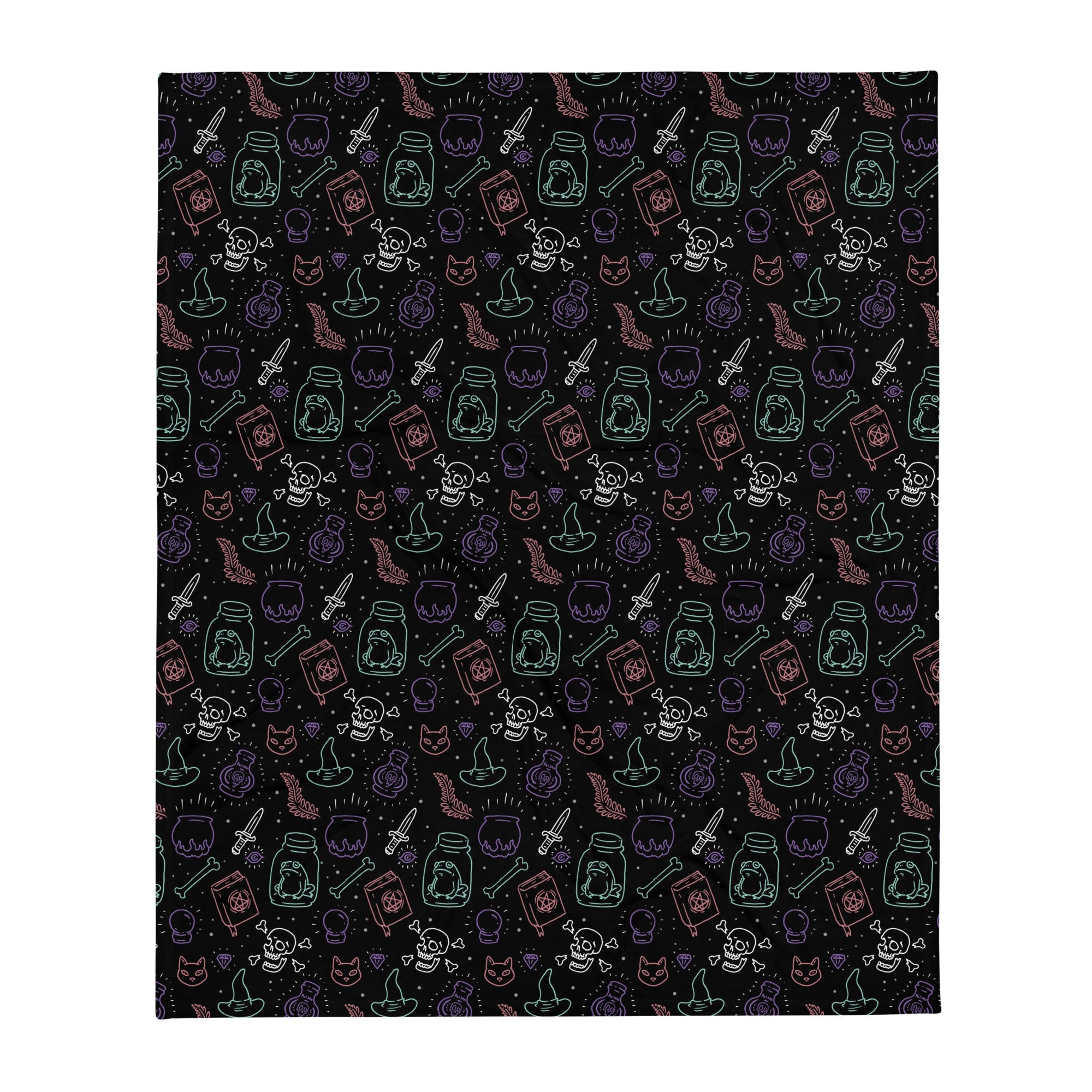 Murder Apparel Witchy Vibes Throw Blanket